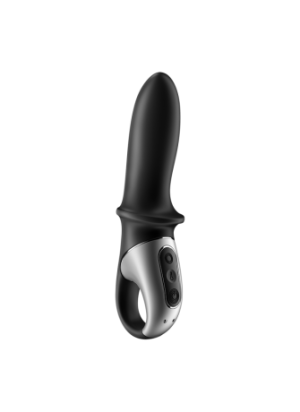 Vibromasseur noir USB, chauffant et connecté Hot Passion Satisfyer - CC597790